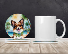 Load image into Gallery viewer, Papillon Luau Large Sandstone Coasters Pack of 4