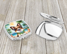 Load image into Gallery viewer, Papillon Luau Compact Mirror – Stylish Purse Mirror with Artistic Covers