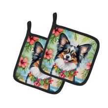 Load image into Gallery viewer, Papillon Luau Pot Holders - Set of 2 Decorative Kitchen Helpers | Made in the USA