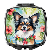 Load image into Gallery viewer, Papillon Luau Compact Mirror – Stylish Purse Mirror with Artistic Covers