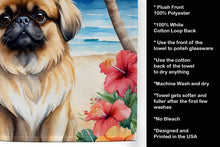 Load image into Gallery viewer, Pekingese Luau Kitchen Towel
