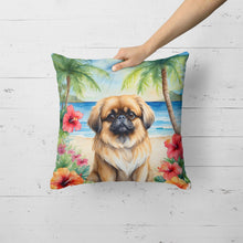 Load image into Gallery viewer, Pekingese Luau Throw Pillow