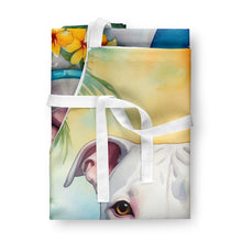 Load image into Gallery viewer, Pit Bull Terrier Luau Apron – Artist-Designed Kitchen, BBQ &amp; Craft Apron