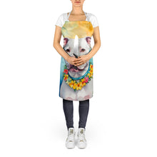 Load image into Gallery viewer, Pit Bull Terrier Luau Apron – Artist-Designed Kitchen, BBQ &amp; Craft Apron