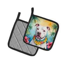 Load image into Gallery viewer, Pit Bull Terrier Luau Pot Holders - Set of 2 Decorative Kitchen Helpers | Made in the USA
