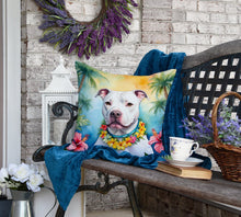 Load image into Gallery viewer, Pit Bull Terrier Luau Throw Pillow