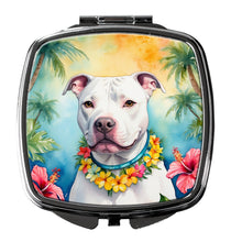 Load image into Gallery viewer, Pit Bull Terrier Luau Compact Mirror – Stylish Purse Mirror with Artistic Covers