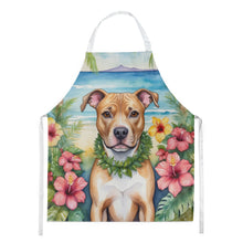 Load image into Gallery viewer, Pit Bull Terrier Luau Apron – Artist-Designed Kitchen, BBQ &amp; Craft Apron