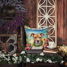 Load image into Gallery viewer, Pit Bull Terrier Luau Throw Pillow
