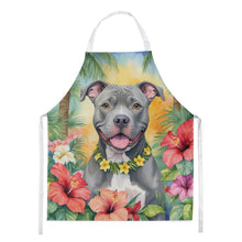 Load image into Gallery viewer, Pit Bull Terrier Luau Apron – Artist-Designed Kitchen, BBQ &amp; Craft Apron