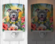 Load image into Gallery viewer, Pit Bull Terrier Luau Ceramic Night Light