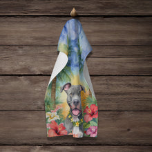 Load image into Gallery viewer, Pit Bull Terrier Luau Kitchen Towel