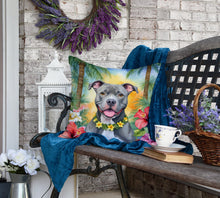 Load image into Gallery viewer, Pit Bull Terrier Luau Throw Pillow