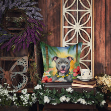 Load image into Gallery viewer, Pit Bull Terrier Luau Throw Pillow