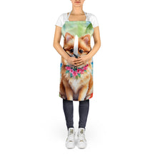 Load image into Gallery viewer, Pomeranian Luau Apron – Artist-Designed Kitchen, BBQ &amp; Craft Apron