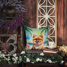 Load image into Gallery viewer, Pomeranian Luau Throw Pillow