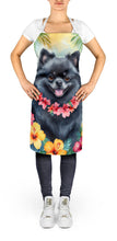 Load image into Gallery viewer, Pomeranian Luau Apron – Artist-Designed Kitchen, BBQ &amp; Craft Apron