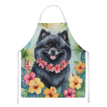 Load image into Gallery viewer, Pomeranian Luau Apron – Artist-Designed Kitchen, BBQ &amp; Craft Apron