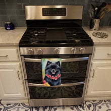 Load image into Gallery viewer, Pomeranian Luau Kitchen Towel