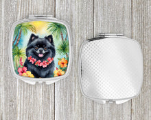 Load image into Gallery viewer, Pomeranian Luau Compact Mirror – Stylish Purse Mirror with Artistic Covers