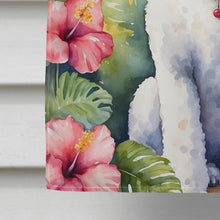 Load image into Gallery viewer, White Poodle Luau House Flag