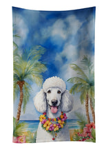 Load image into Gallery viewer, White Poodle Luau Kitchen Towel