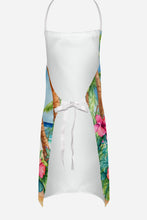 Load image into Gallery viewer, White Poodle Luau Apron – Artist-Designed Kitchen, BBQ &amp; Craft Apron
