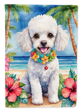 Load image into Gallery viewer, White Poodle Luau House Flag