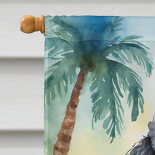 Load image into Gallery viewer, Black Poodle Luau House Flag