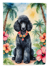 Load image into Gallery viewer, Black Poodle Luau House Flag