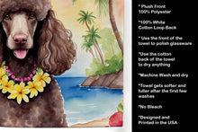 Load image into Gallery viewer, Chocolate Poodle Luau Kitchen Towel