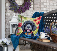 Load image into Gallery viewer, Portuguese Water Dog Luau Throw Pillow