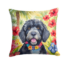 Load image into Gallery viewer, Portuguese Water Dog Luau Throw Pillow