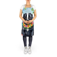Load image into Gallery viewer, Black Pug Luau Apron – Artist-Designed Kitchen, BBQ &amp; Craft Apron