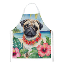 Load image into Gallery viewer, Pug Luau Apron – Artist-Designed Kitchen, BBQ &amp; Craft Apron