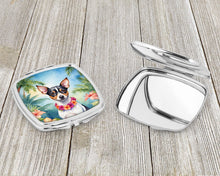 Load image into Gallery viewer, Rat Terrier Luau Compact Mirror – Stylish Purse Mirror with Artistic Covers