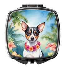 Load image into Gallery viewer, Rat Terrier Luau Compact Mirror – Stylish Purse Mirror with Artistic Covers