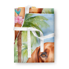 Load image into Gallery viewer, Redbone Coonhound Luau Apron – Artist-Designed Kitchen, BBQ &amp; Craft Apron
