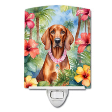 Load image into Gallery viewer, Redbone Coonhound Luau Ceramic Night Light