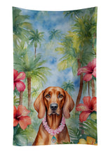 Load image into Gallery viewer, Redbone Coonhound Luau Kitchen Towel