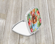 Load image into Gallery viewer, Redbone Coonhound Luau Compact Mirror – Stylish Purse Mirror with Artistic Covers