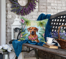 Load image into Gallery viewer, Rhodesian Ridgeback Luau Throw Pillow