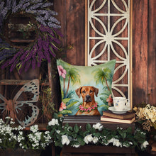 Load image into Gallery viewer, Rhodesian Ridgeback Luau Throw Pillow
