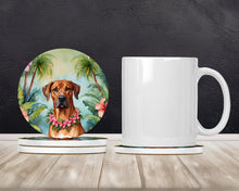 Load image into Gallery viewer, Rhodesian Ridgeback Luau Large Sandstone Coasters Pack of 4