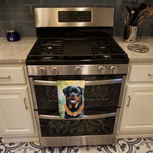 Load image into Gallery viewer, Rottweiler Luau Kitchen Towel