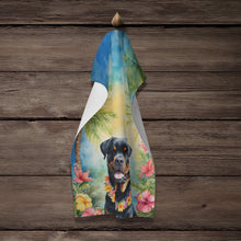 Load image into Gallery viewer, Rottweiler Luau Kitchen Towel