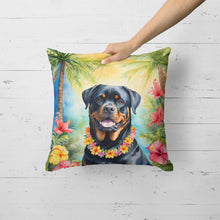 Load image into Gallery viewer, Rottweiler Luau Throw Pillow