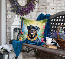 Load image into Gallery viewer, Rottweiler Luau Throw Pillow