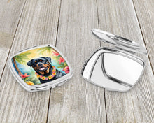 Load image into Gallery viewer, Rottweiler Luau Compact Mirror – Stylish Purse Mirror with Artistic Covers