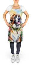 Load image into Gallery viewer, Saint Bernard Luau Apron – Artist-Designed Kitchen, BBQ &amp; Craft Apron
